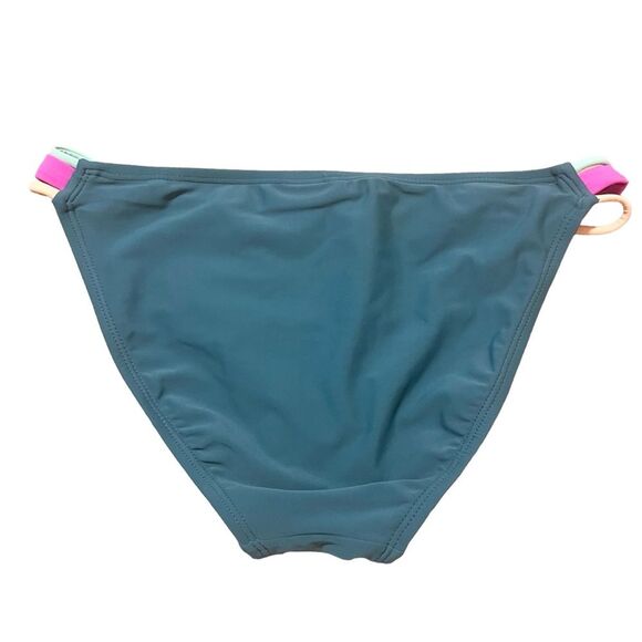 Gianni Bini GB High Waisted Teal Swim Bottom Women's Size Medium - Picture 2 of 6